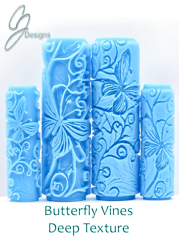 Butterfly Vines Deep Impression Texture Rollers