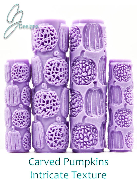 Carved Pumpkins Intricate Detail Texture Roller