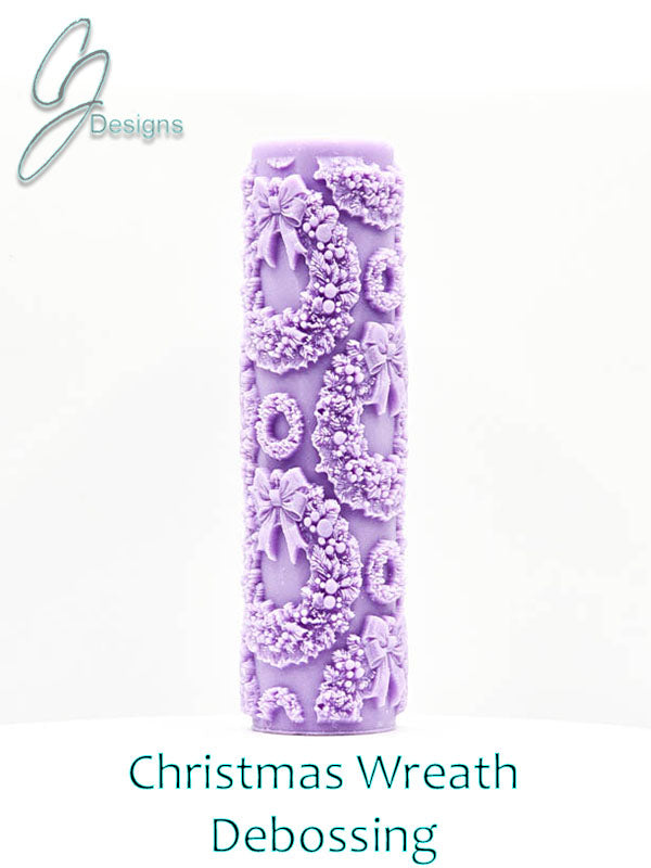 Christmas Wreaths Intricate Detail Texture Roller