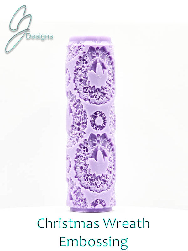 Christmas Wreaths Intricate Detail Texture Roller