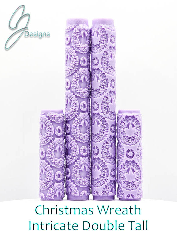 Christmas Wreaths Intricate Detail Texture Roller