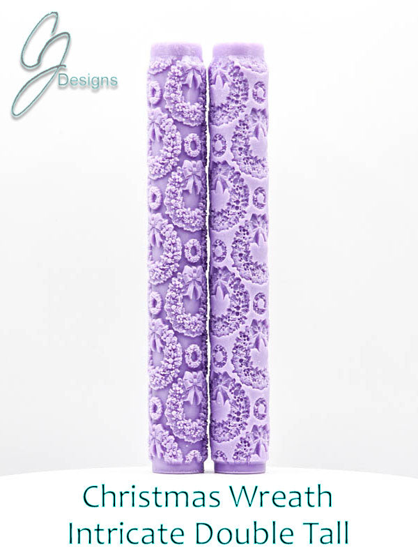 Christmas Wreaths Intricate Detail Texture Roller
