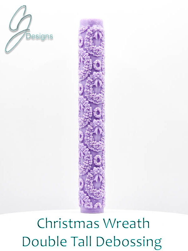Christmas Wreaths Intricate Detail Texture Roller