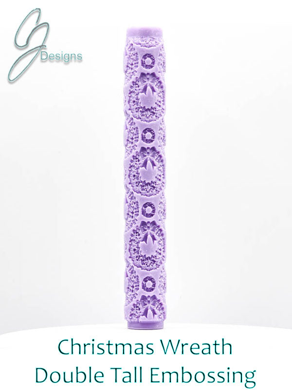 Christmas Wreaths Intricate Detail Texture Roller