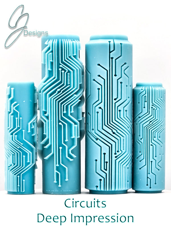 Circuits Deep Impression Texture Rollers