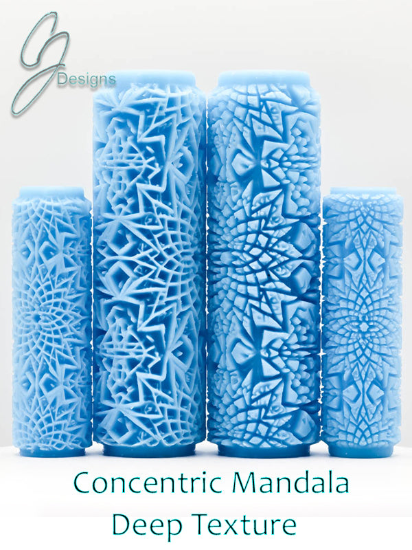 Concentric Mandala Deep Impression Texture Roller