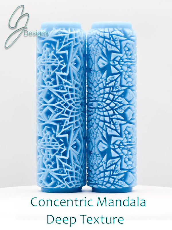 Concentric Mandala Deep Impression Texture Roller