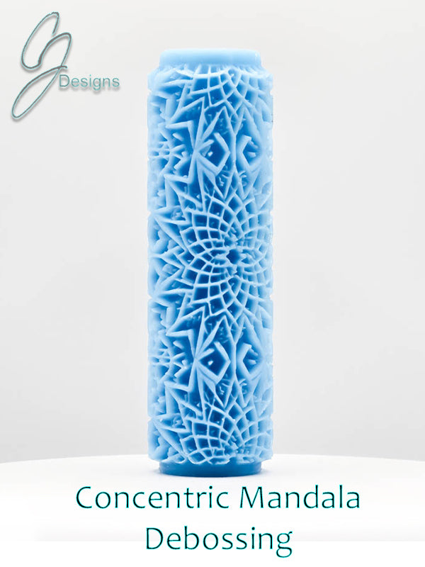 Concentric Mandala Deep Impression Texture Roller