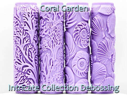 Coral Garden Collection Intricate Detail Texture Rollers