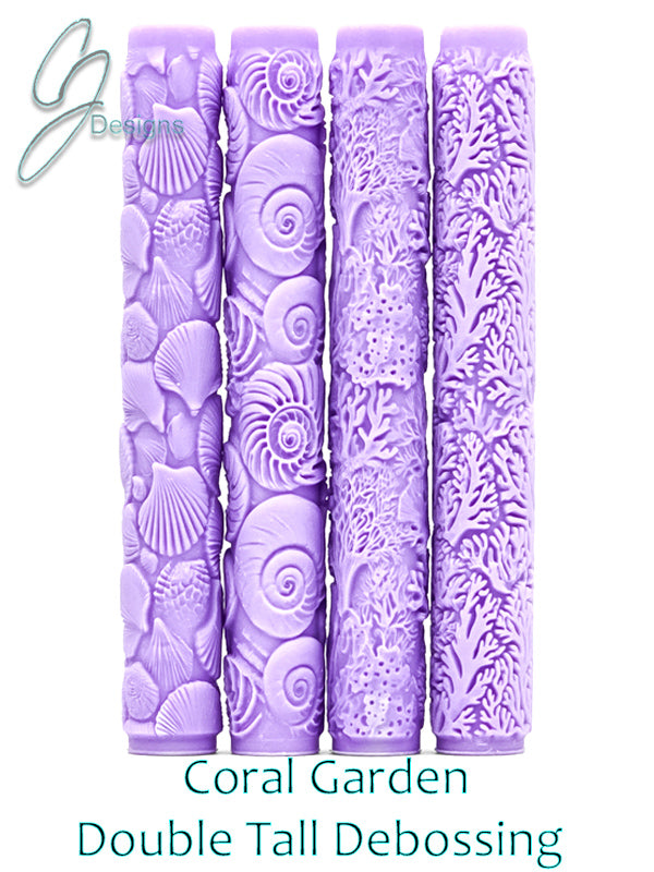 Coral Garden Collection Intricate Detail Texture Rollers