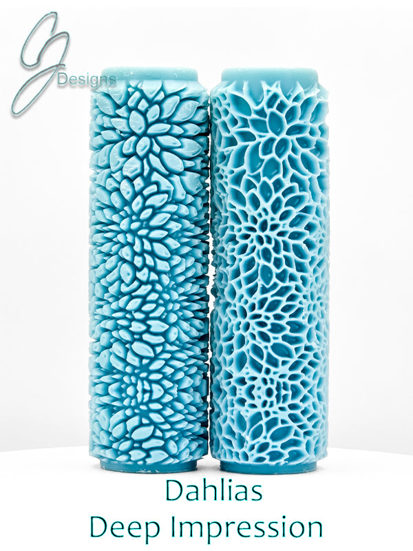 Dahlias Deep Impression Texture Rollers