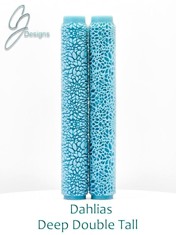 Dahlias Deep Impression Texture Rollers