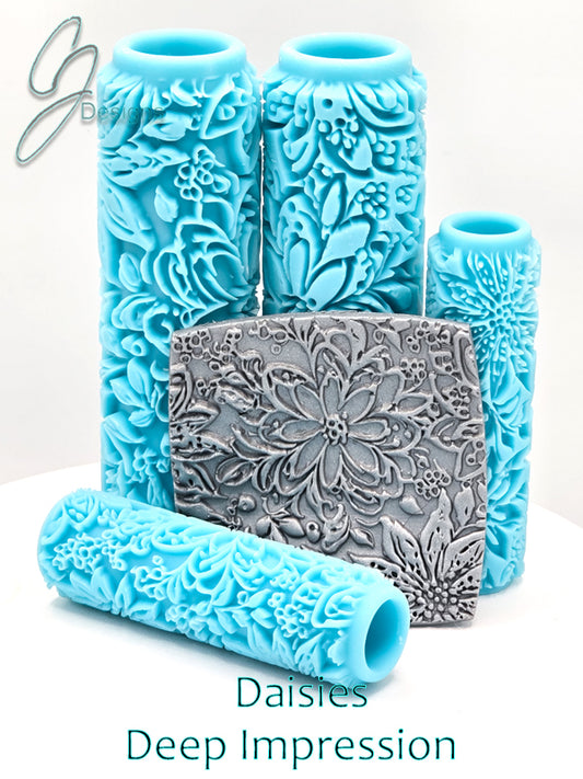 Daisies Deep Impression Texture Rollers