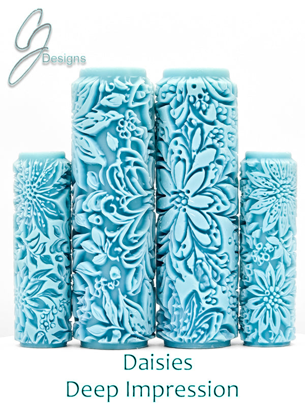 Daisies Deep Impression Texture Rollers