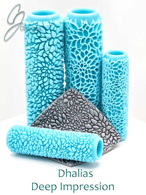 Dahlias Deep Impression Texture Rollers