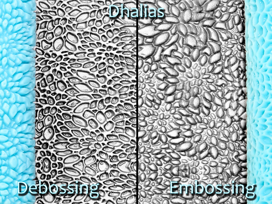 Dahlias Deep Impression Texture Rollers