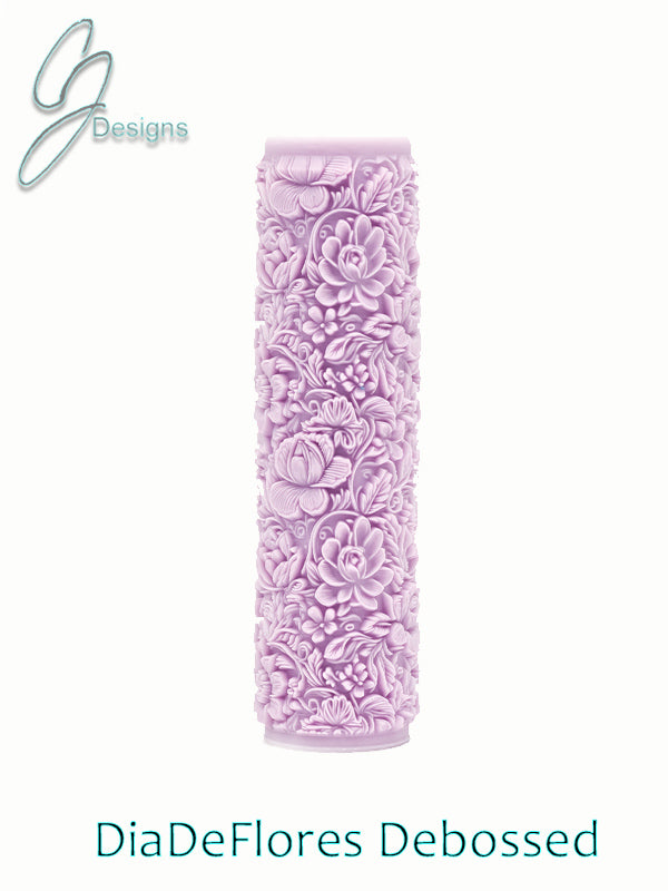 Dia De Flores Intricate Detail Texture Roller