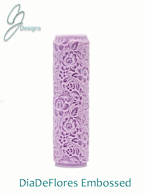 Dia De Flores Intricate Detail Texture Roller