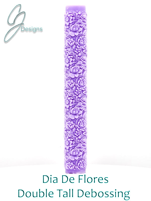 Dia De Flores Intricate Detail Texture Roller