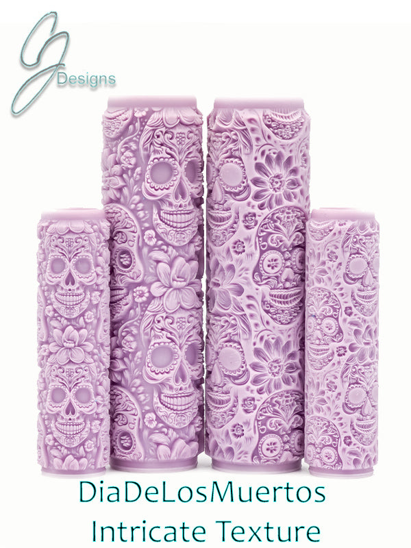 Dia De Los Muertos Intricate Detail Texture Roller