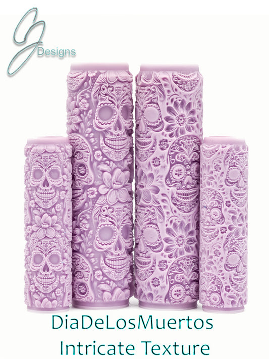 Dia De Los Muertos Intricate Detail Texture Roller