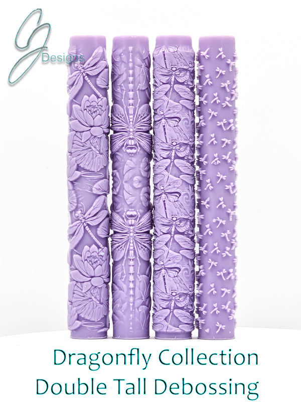 Dragonflies Collection Intricate Detail Texture Rollers