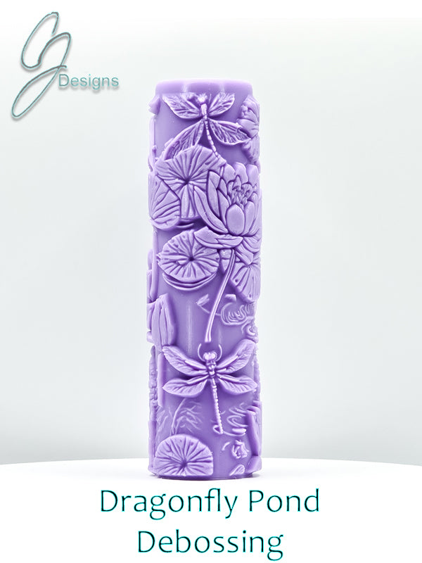Dragonfly Pond Intricate Detail Texture Roller