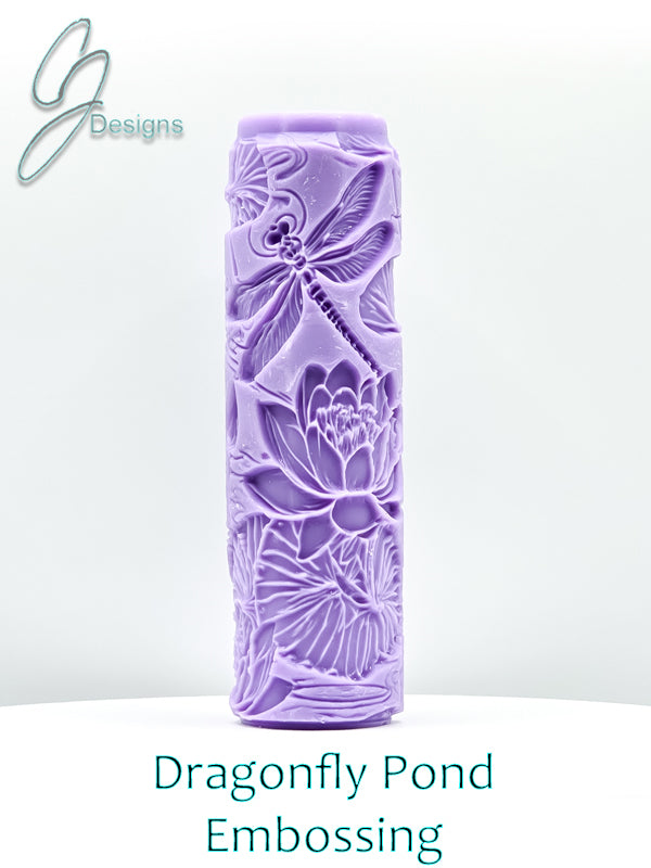 Dragonfly Pond Intricate Detail Texture Roller