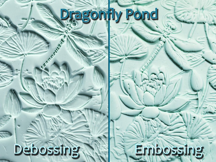 Dragonfly Pond Intricate Detail Texture Roller