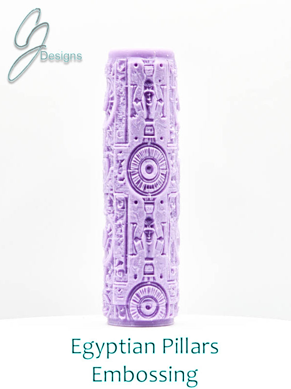 Egyptian Pillars Intricate Detail Texture Roller