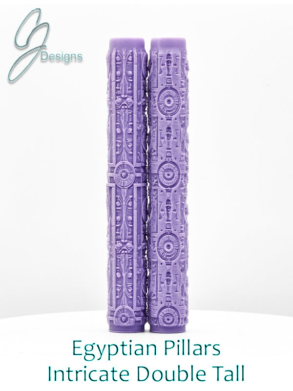 Egyptian Pillars Intricate Detail Texture Roller