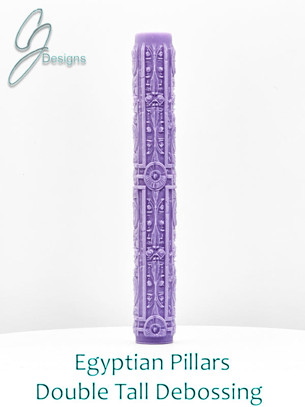 Egyptian Pillars Intricate Detail Texture Roller