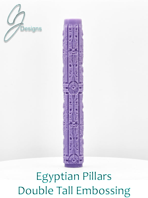 Egyptian Pillars Intricate Detail Texture Roller