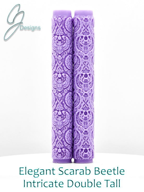 Elegant Scarab Beetle Intricate Detail Texture Roller