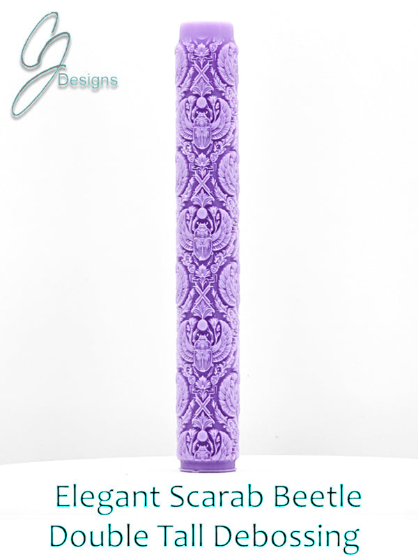 Elegant Scarab Beetle Intricate Detail Texture Roller