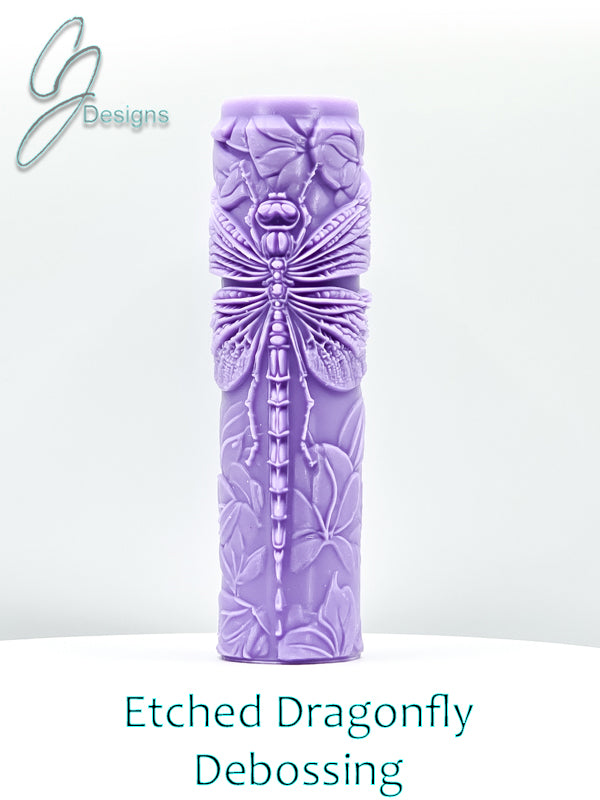 Etched Dragonfly Intricate Detail Texture Roller
