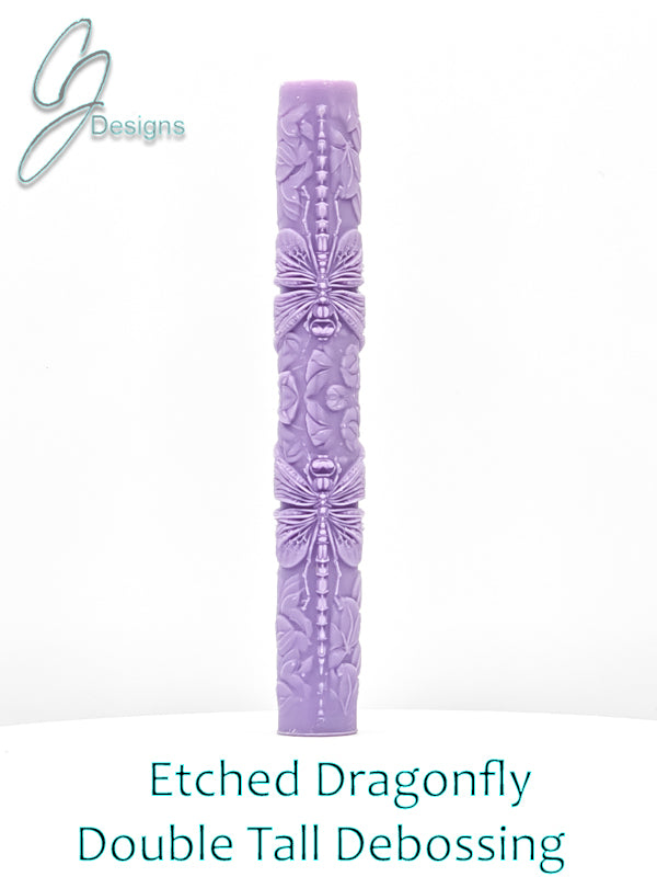 Etched Dragonfly Intricate Detail Texture Roller