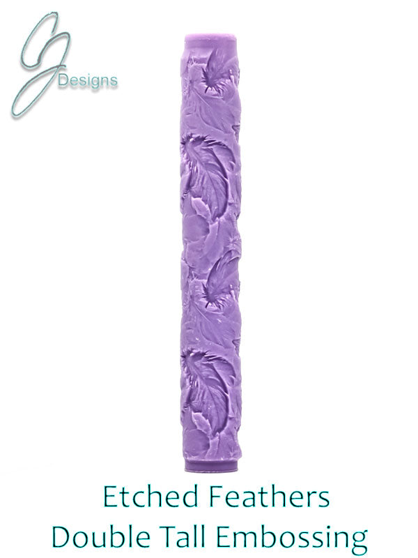Etched Feathers Intricate Detail Texture Roller