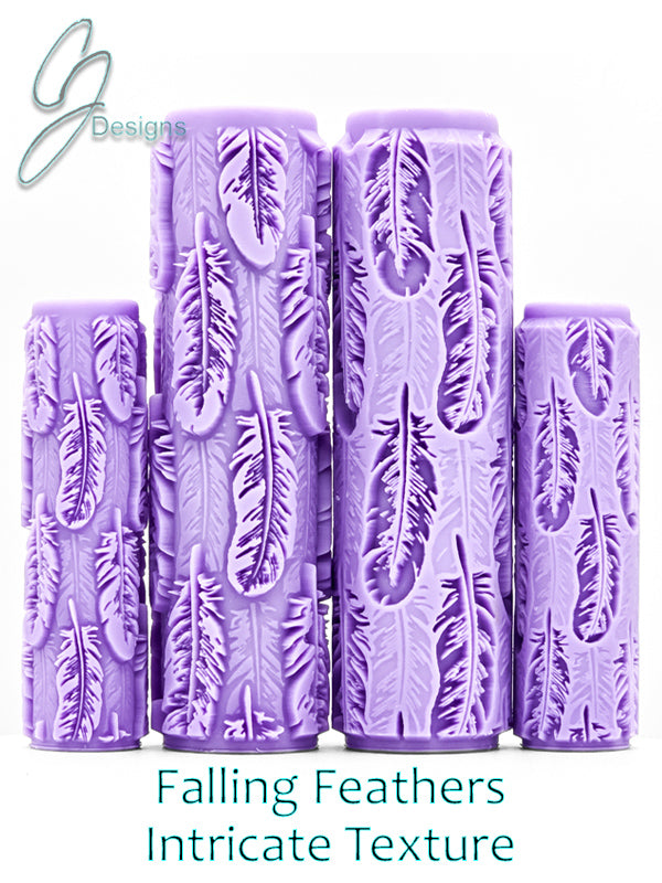 Falling Feathers Intricate Detail Texture Roller