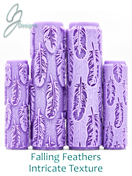 Falling Feathers Intricate Detail Texture Roller