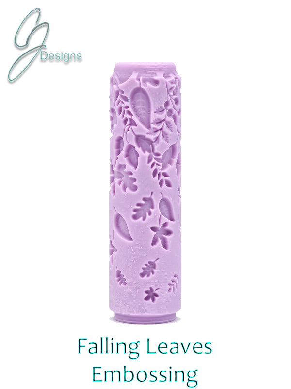 Falling Leaves Intricate Detail Texture Roller with DoubleTall Option