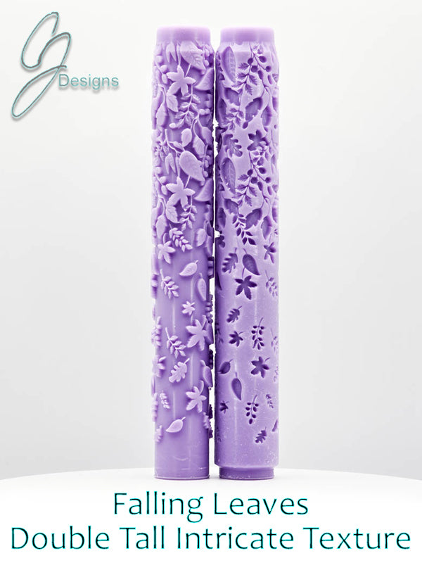 Falling Leaves Intricate Detail Texture Roller with DoubleTall Option