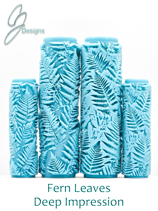 Fern Leaves Deep Impression Texture Rollers