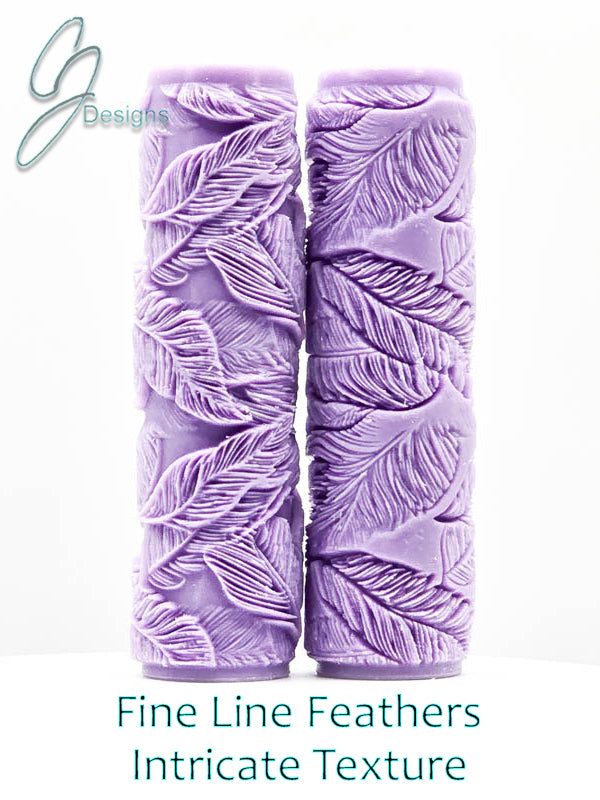 Fine Line Feathers Intricate Detail Texture Roller