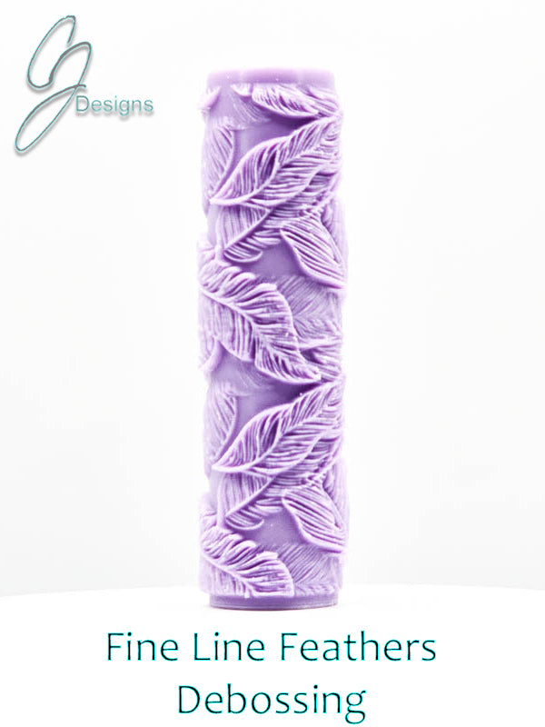 Fine Line Feathers Intricate Detail Texture Roller