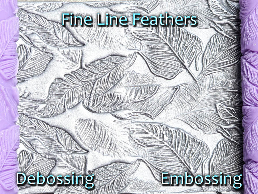 Fine Line Feathers Intricate Detail Texture Roller