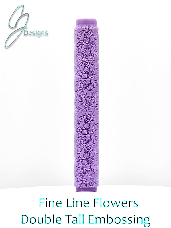 Fine Line Flowers Intricate Detail Texture Roller
