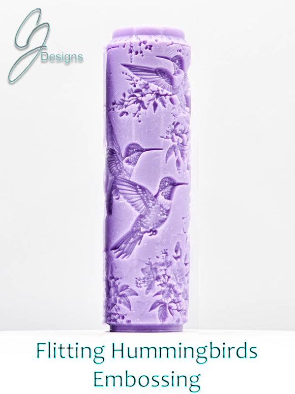 Flitting Hummingbirds Intricate Detail Texture Roller