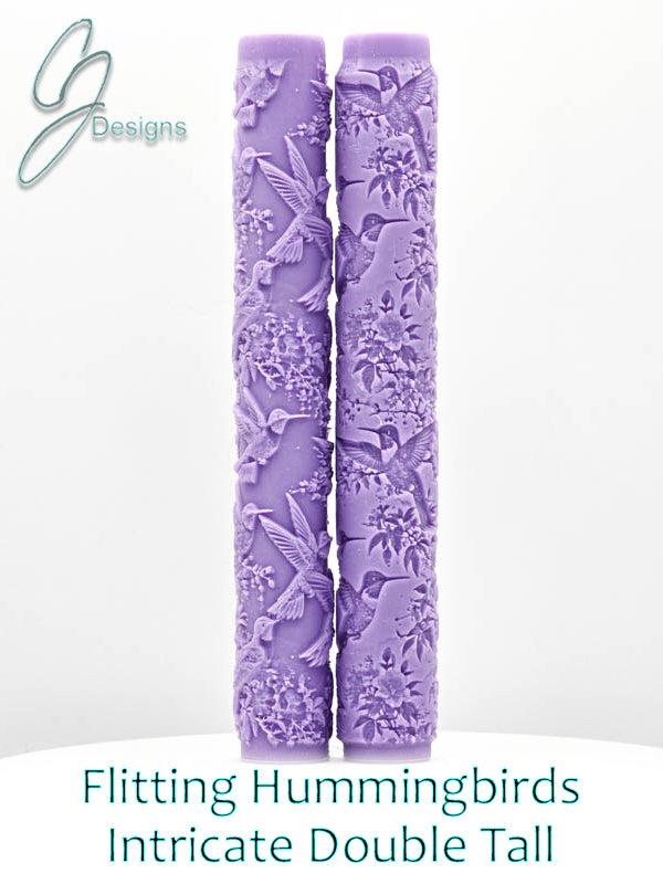 Flitting Hummingbirds Intricate Detail Texture Roller