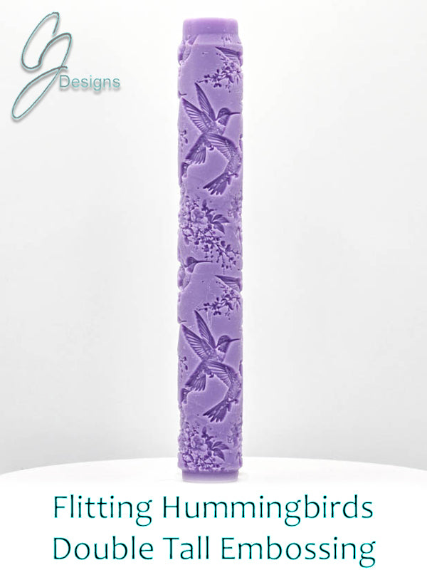 Flitting Hummingbirds Intricate Detail Texture Roller